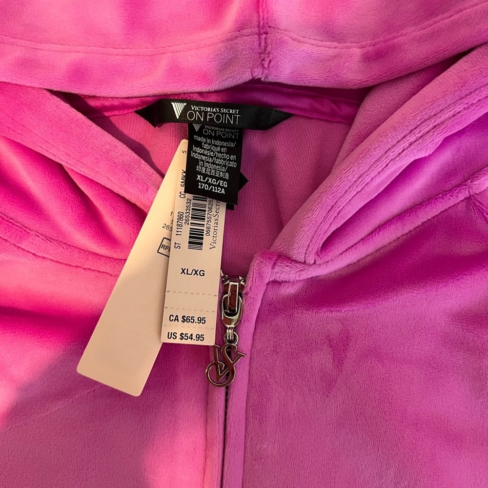 Victoria’s Secret Velour Full Zip Hoodie - Picture 2 of 3
